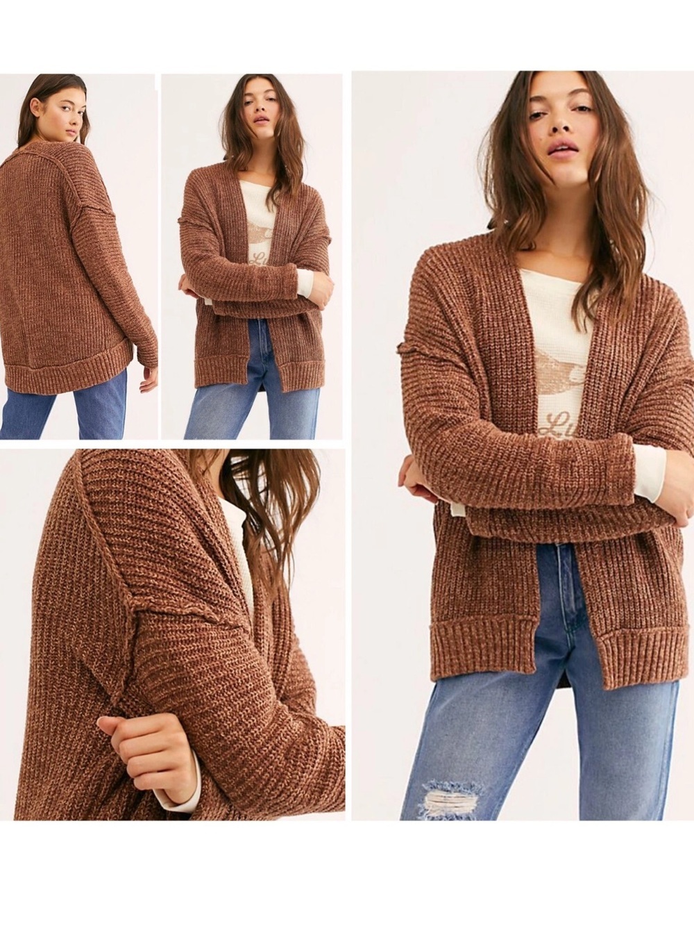 Free People High Hopes Cardi Sweater Mariposa Combo Size Extra Small